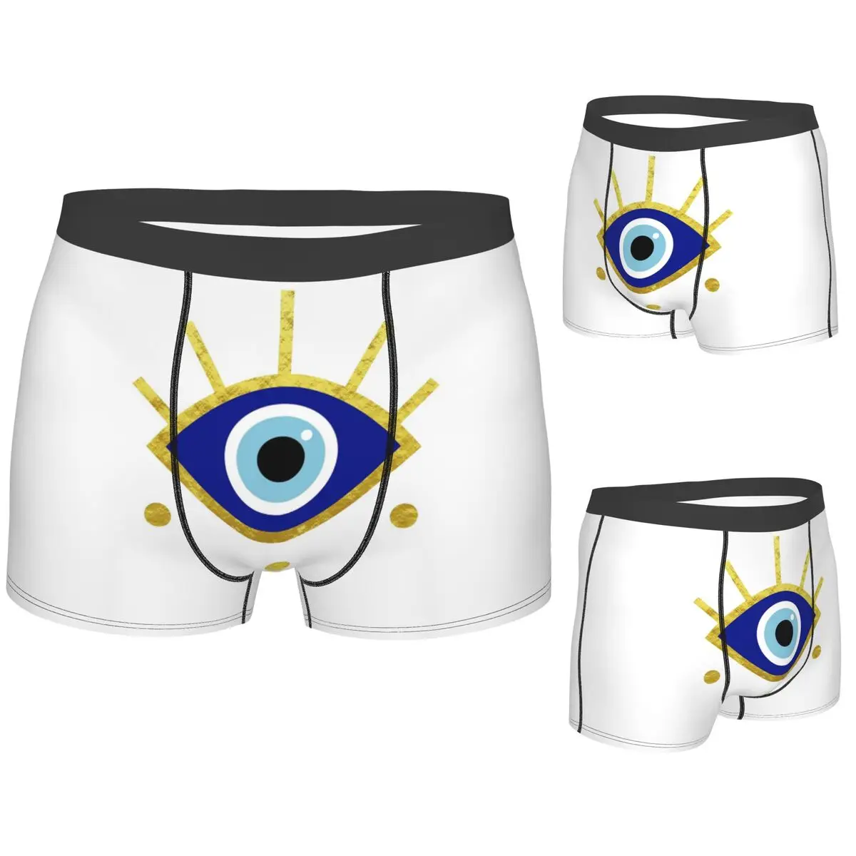 

Трусы-боксеры, шорты в средиземноморском стиле, защита от сглаза, трусики Nazar, мужское дышащее нижнее белье для мужчин, подарок бойфренду