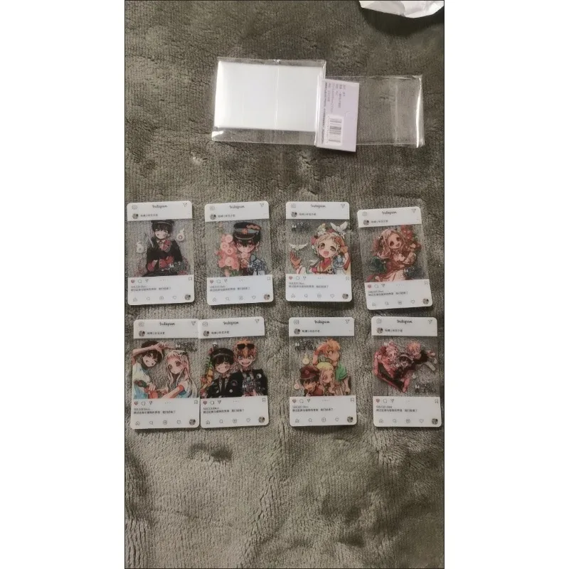 8Pcs/Set 2025 Cartoon Kawaii Anime Three-Inch Photo Props Diy Cartoon Pvc Transparent Card Collection Card Birthday Gift