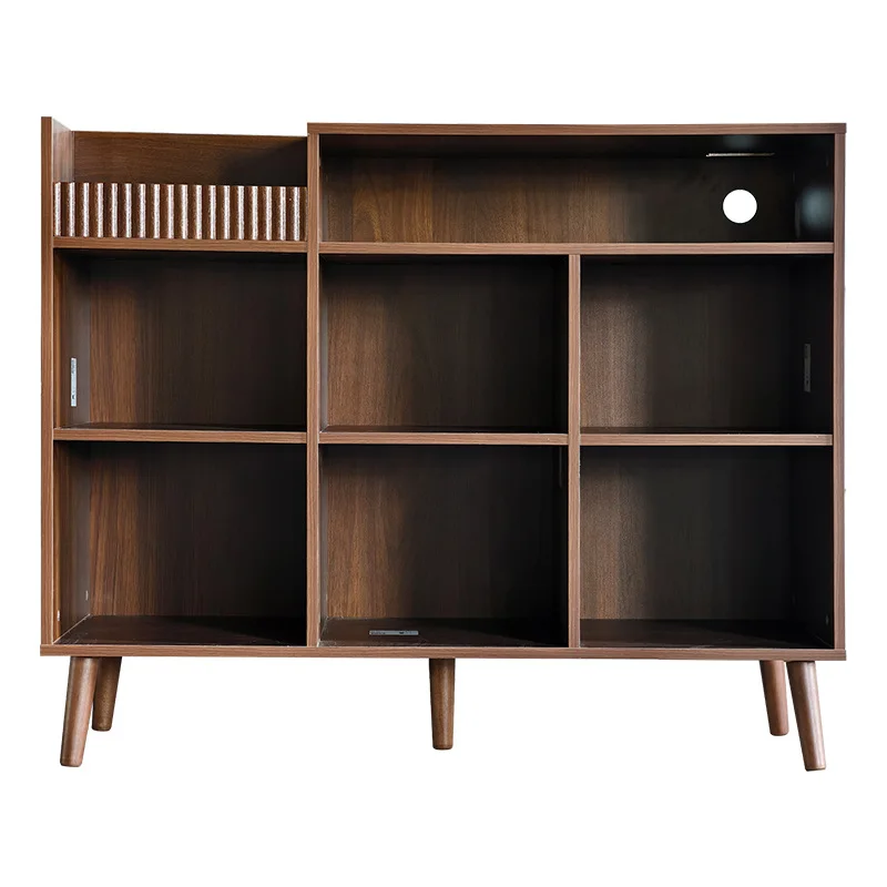 Supply medieval solid wood bookshelves against the wall, living room low cabinets, lattice cabinets, storage cabinets, bookcases