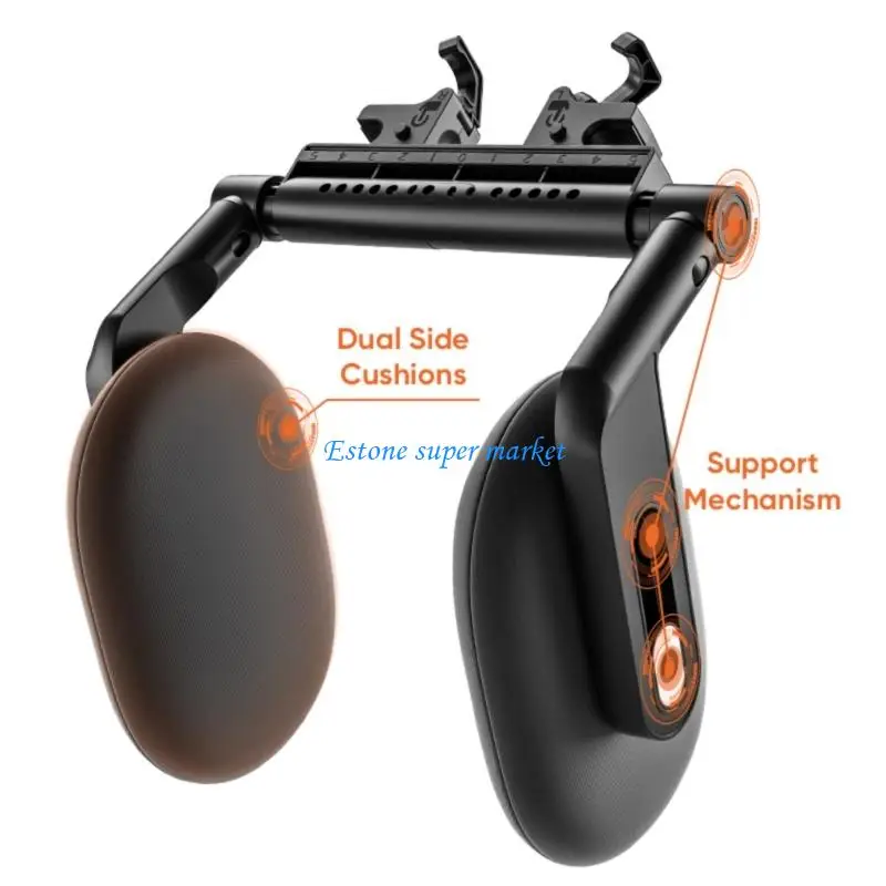 090B وسادة سيارة قابلة للتعديل مع خطة مركزية ثلاثية الأبعاد ومثبتين لمسند الرقبة للدفع الطويل #5