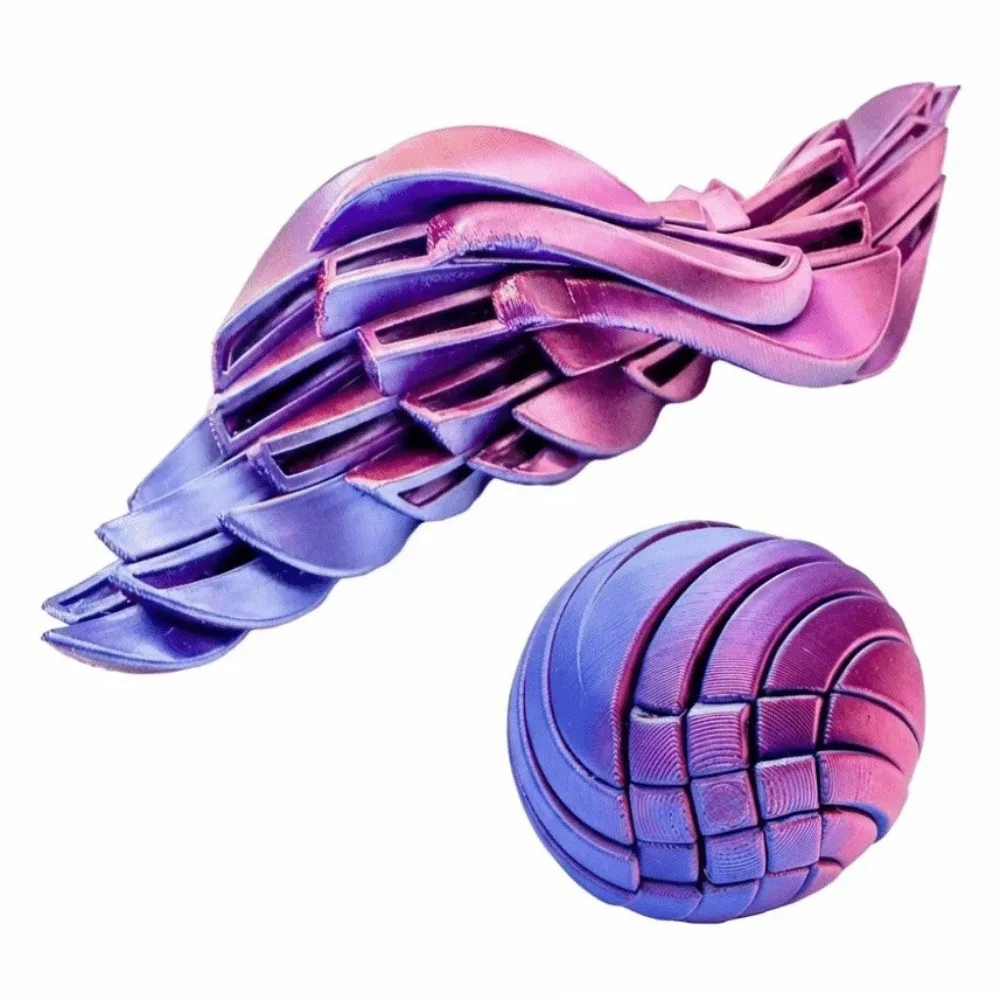 

Релаксационный слизь-шарик-фиджет: креативный портативный сжимаемый шарик с жидким наполнением, вращающийся, 3D-печатный, для снятия стресса