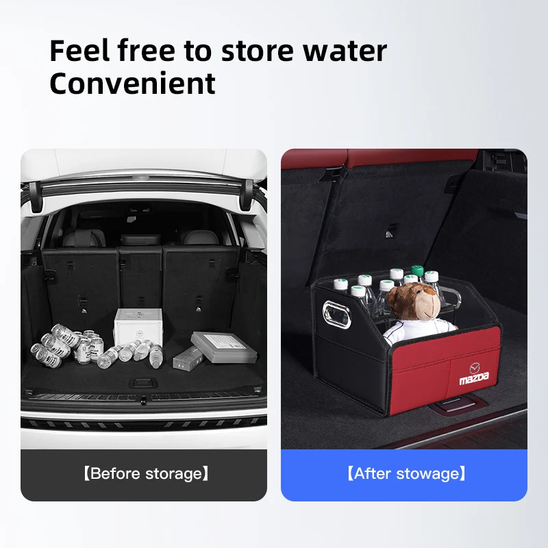 Car Trunk Storage Box Camping Travel Tidying Organizer Bag For Mazda 2 3 6 5 Atenza CX3 CX5 MX5 CX7 Axela CX30 CX90 CX60 CX50 MX