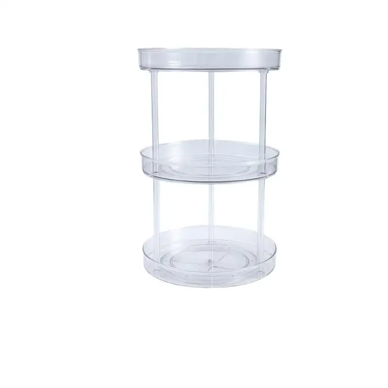 Kitchen Storage Rack Multi-Layer Storage Turntable Storage Rack Cosmetic Storage Rack Office Desktop Storage Box Rotating Tray