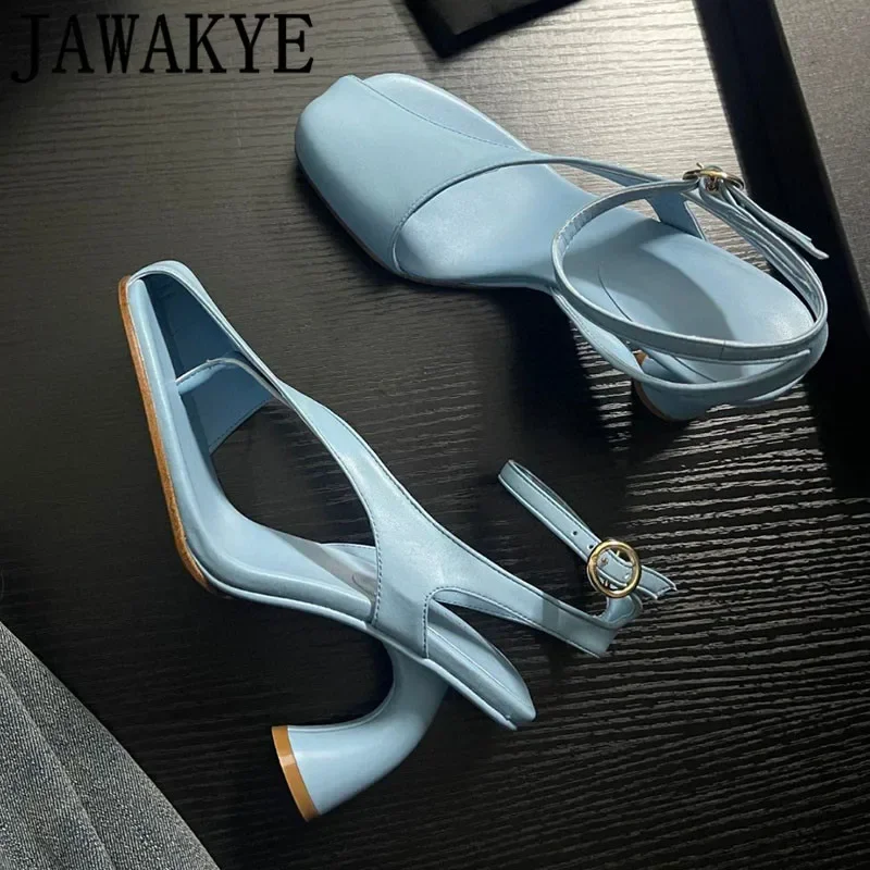 

2024 Summer New Sandals Strange High Heel Runway Shoes Formal Ladies Evening Party Shoes Women's Covered Toe Brand Pumps