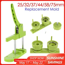 25/32/37/44/58mm Button Badge Maker Machine Mold Pin Badges Making Punch Press Machine Bracket for Art Handicrafts Badge Making