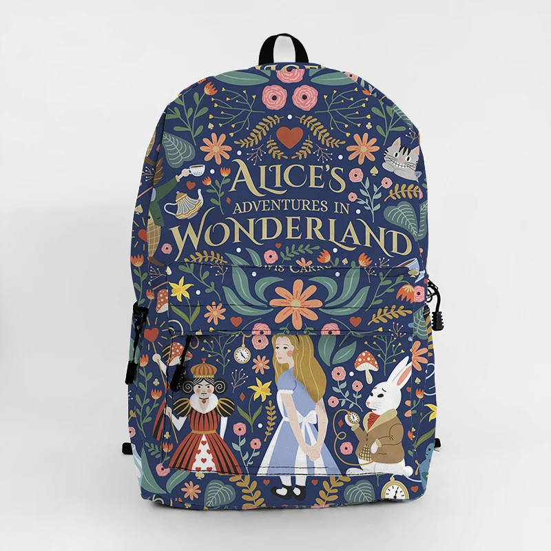 Disney Alice in Wonderland M7731 Anime Backpack Rucksacks Cartoon Bag Travel Knapsack Gift