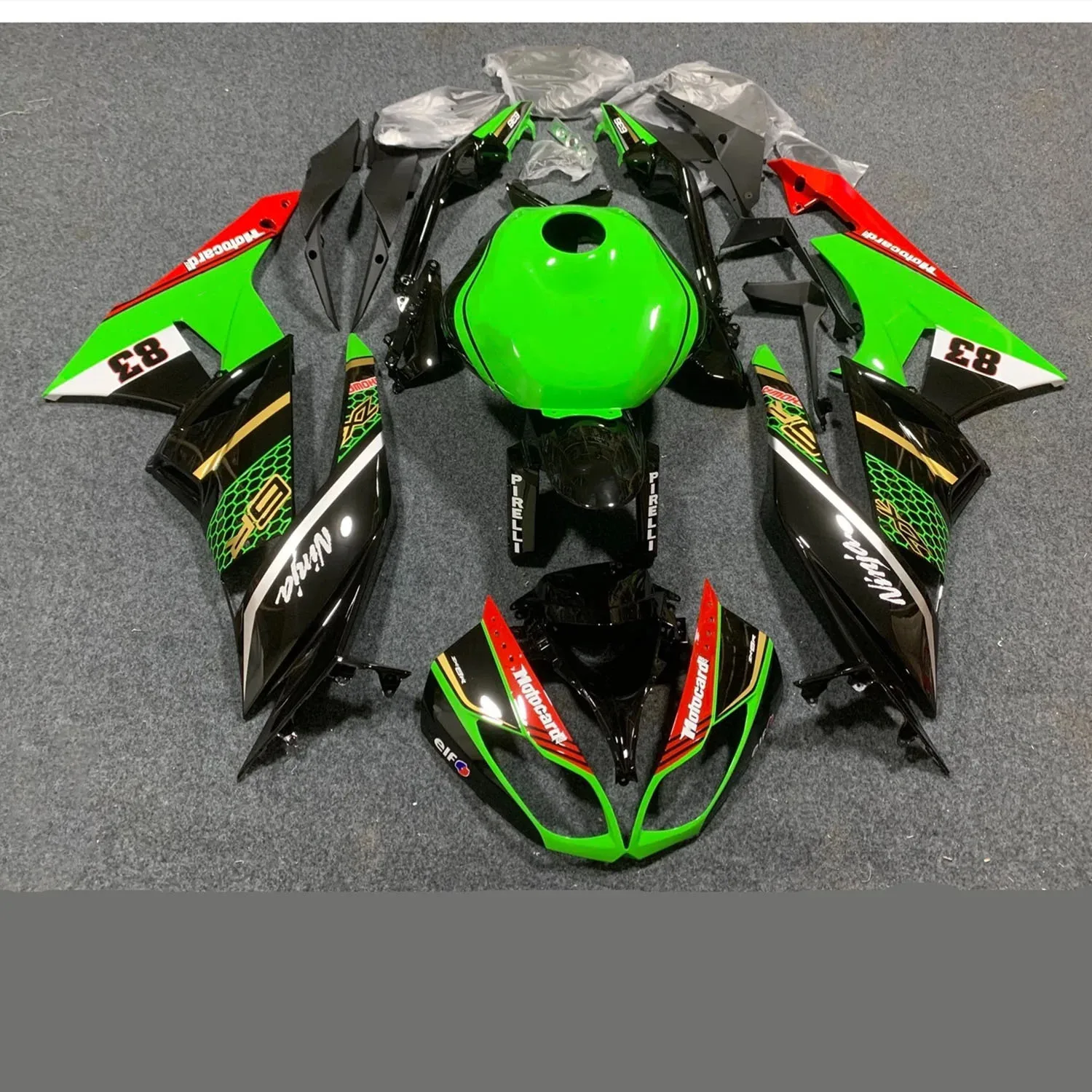 

Motorcycle Fairings Kit fit for Ninja ZX-6R 2009 2010 2011 2012 ZX6R zx 6r 636 09 10 11 12 fairing tank cover set black green