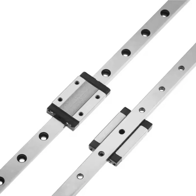 MGN7C to MGN12C,  MGN7H to MGN12H 350mm Miniature Linear Rail Slide 1pcs MGN Linear Guide+ 1pcs Black SS Carriage