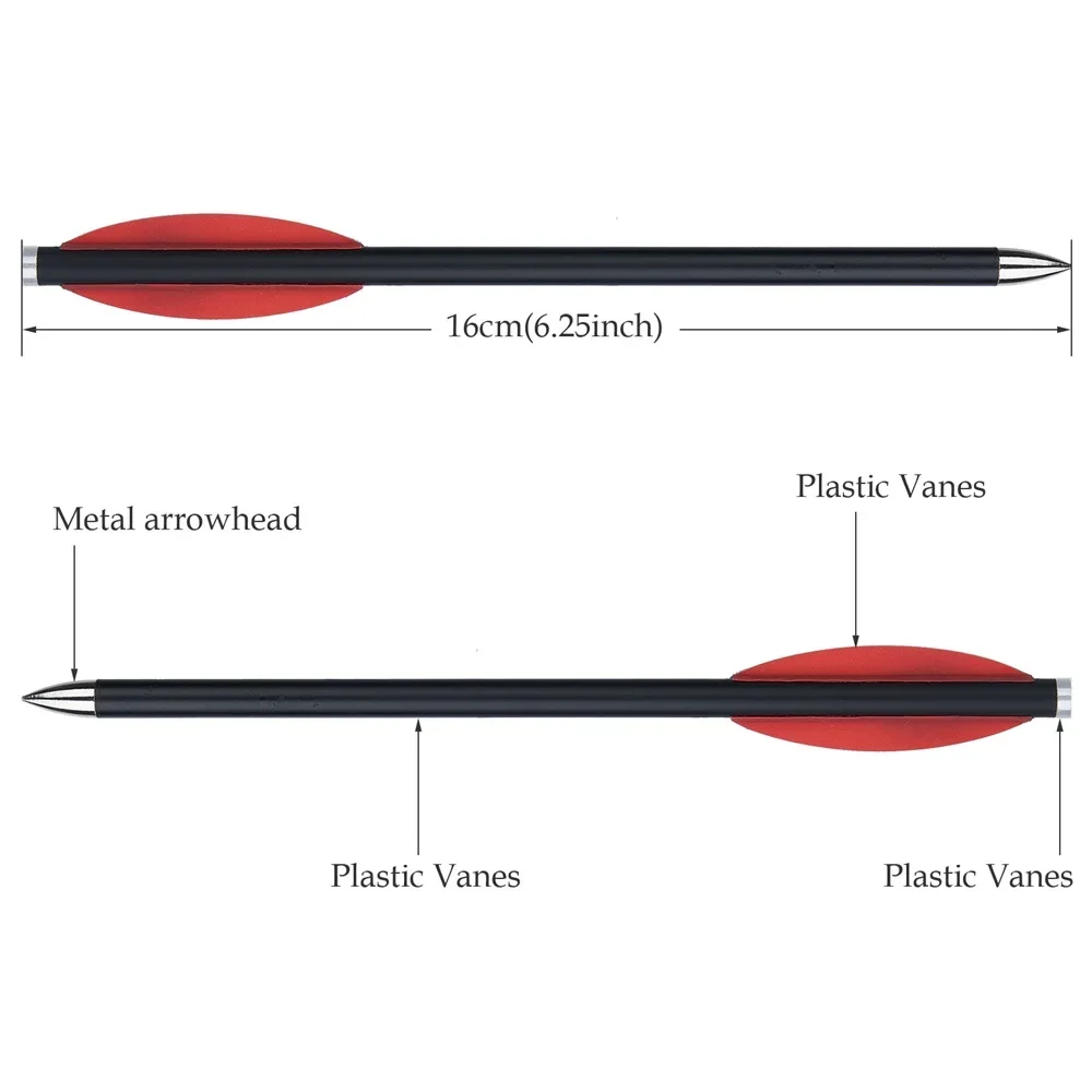 Toparchery-pernos de flecha de carbono para tiro con arco, 6/12/24 piezas, Flecha de 6,3 pulgadas, para caza
