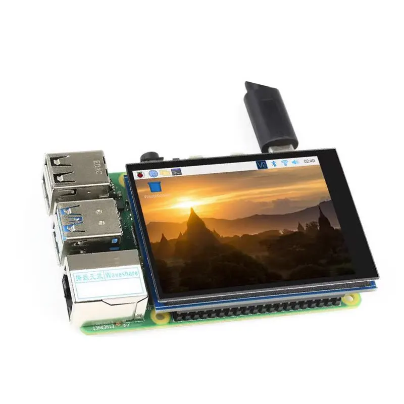 

2,8 дюймовый емкостный сенсорный дисплей Raspberry Pi DPI 480x64 0, ЖК-модуль, TFT-монитор для Raspberry Pi