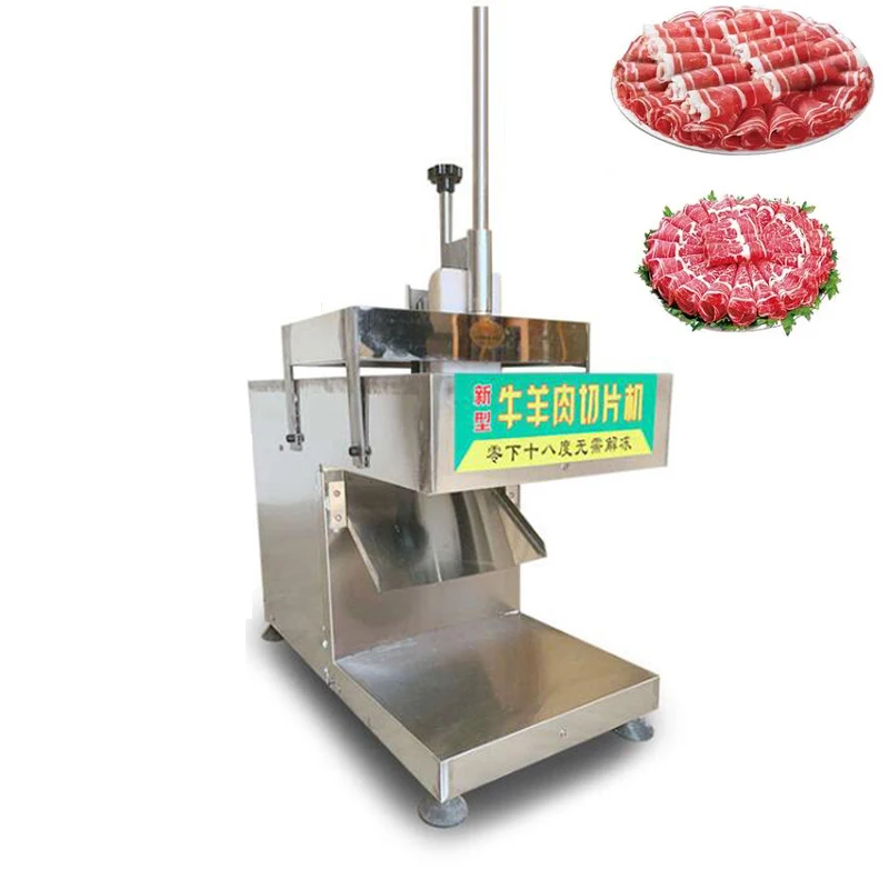 

Electric Meat Slicer Mutton Beef Rolls Slicer Machine Freezing Meat Cutter Stainless Steel Meat Planer Mutton Cutting Machine