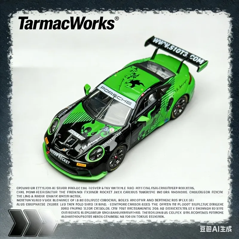 

Tarmac Works 1:64 911 GT3 Cup 992 Simulation Alloy Car Model, Boys' Holiday Gift Toy, Adult Collection Decoration Piece.