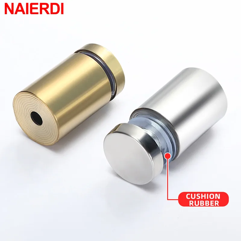 NAIERDI 20 Pack Stainless Steel Standoff Screws Black Gold Wall Sign Standoff Advertising Nails for Office School Acrylic Frame