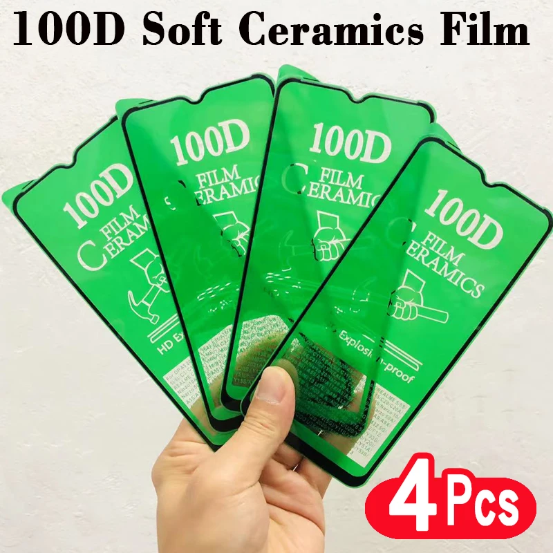 4Pcs Soft Ceramic Film Matte For OPPO Realme 2 5 5S 5i 6i C1 C3 C11 2021 C12 C15 C20A C21 C21Y C25 C25S Screen Protectors Glass