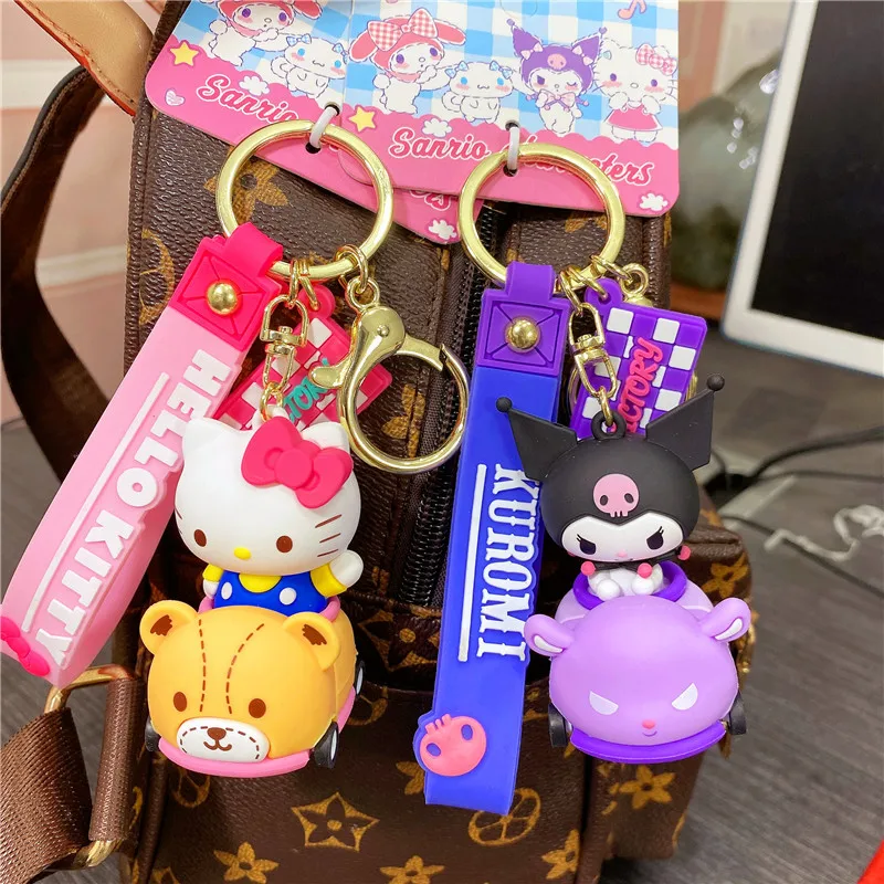 Брелок My Melody, брелок для ключей от машины, подарок для пары, подвесная сумка, подвесное украшение, мультяшный Hello Kitty Kuromi, милый праздничный подарок