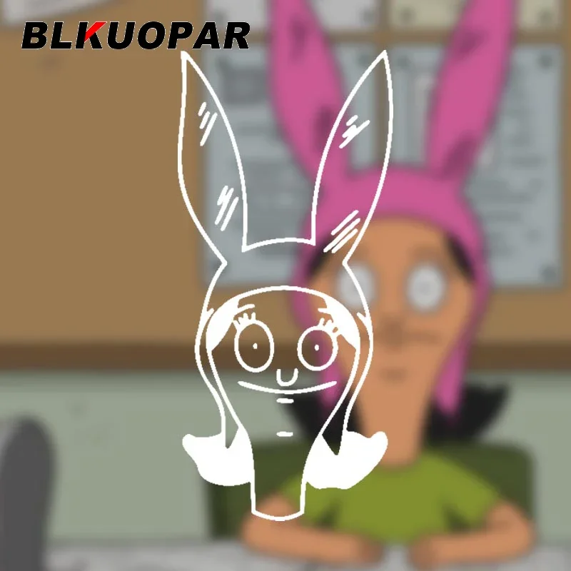 BLKUOPAR For Louise Belcher Humorous Cartoon Car Stickers Vinyl Car Wrap Decal Die-cut Waterproof Refrigerator Creative Graphics