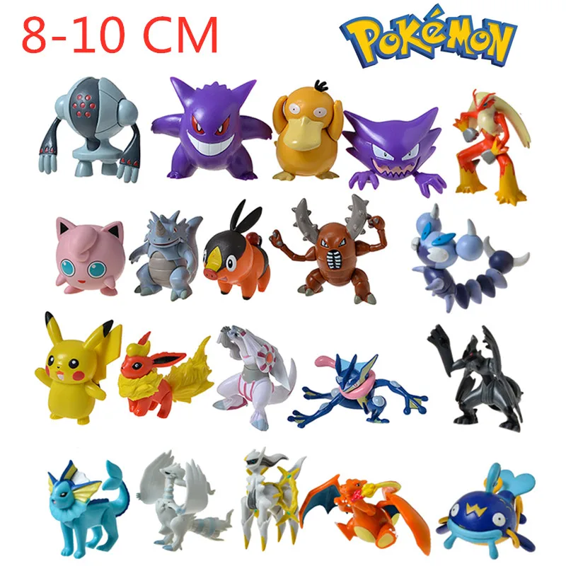 20Pcs 8-10 CM Pokemon Big Figure Pikachu Charizard Arceus Model Ornamental Decoration Collect Toys For Children's Christmas Gift