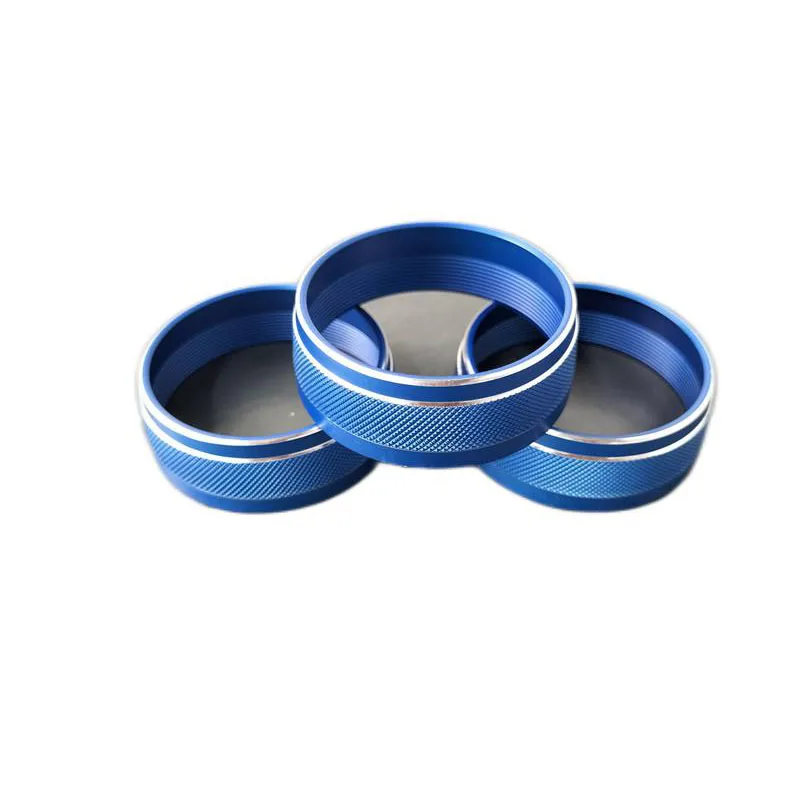 3Pcs Aluminum Alloy For Jeep Patriot 11-18 Compass 11-16 Wrangler JK Central Control Air Conditioning Knob Switch Cover
