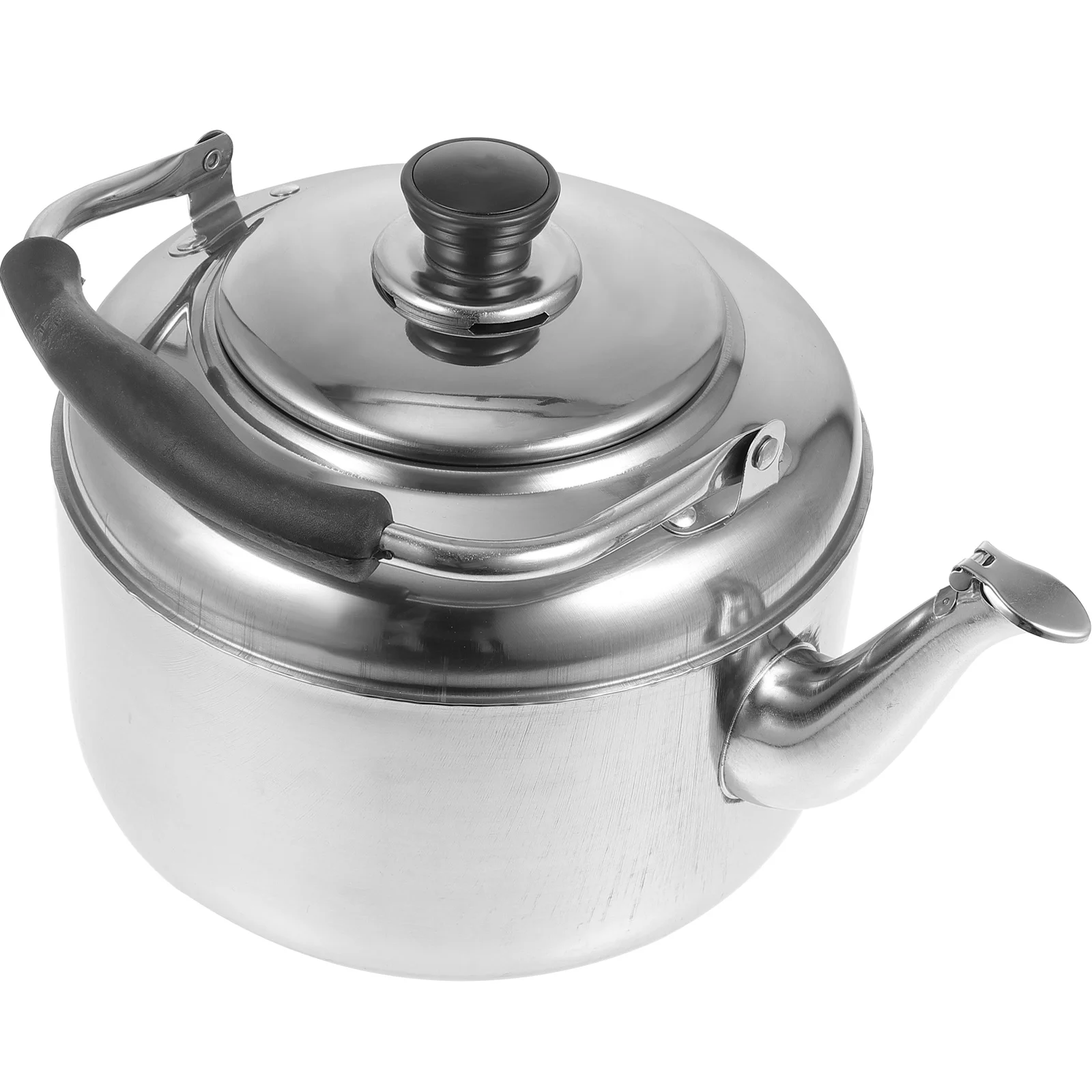 

4L Large Capacity Whistling Kettle Stainless Steel Heating Water Pot for Tea Coffee Mulled Wine Gas Stove Safe Anti Scald Handle