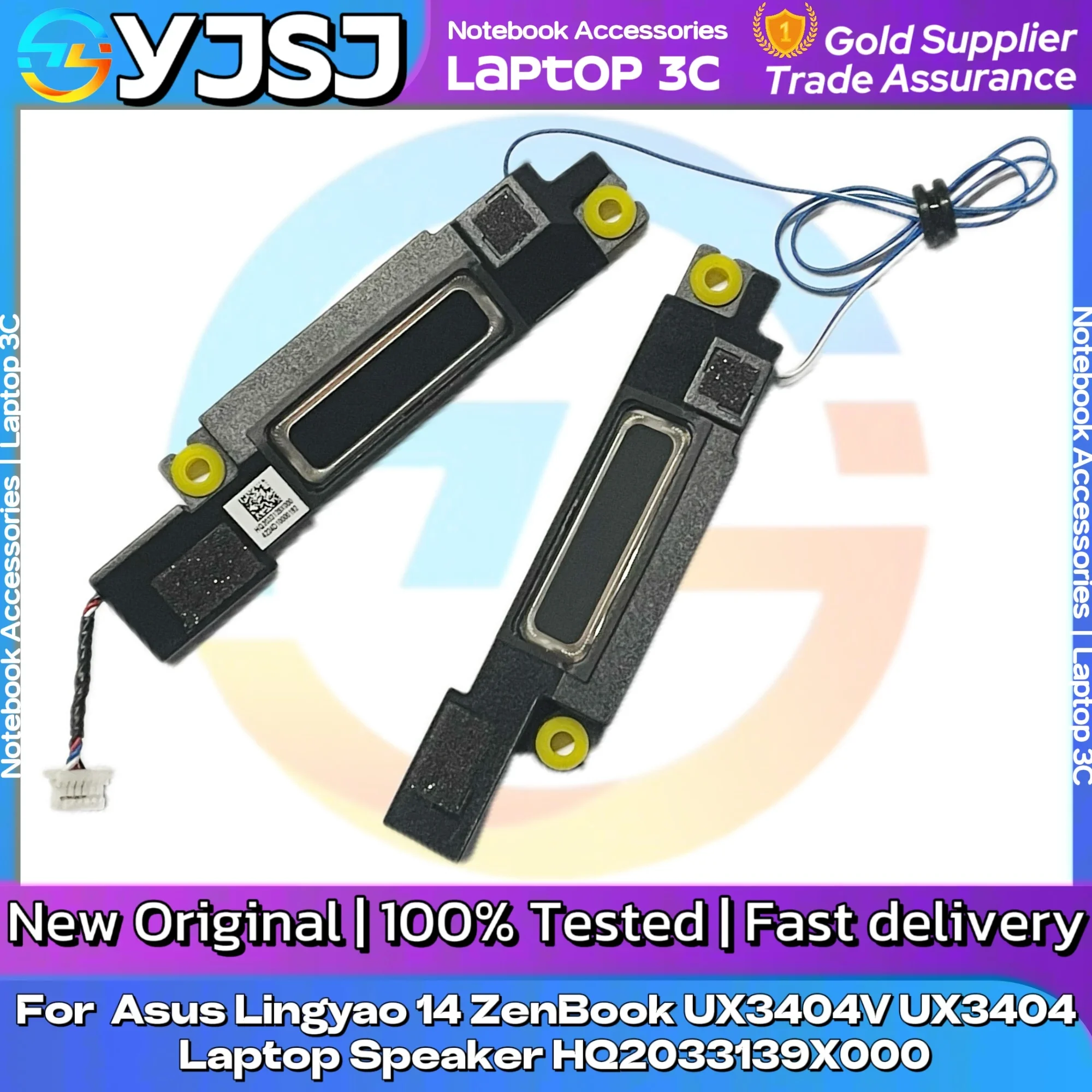NEW GENUINE Original Laptop Speaker For Asus Lingyao 14 ZenBook UX3404V UX3404 ux3404va built-in audio speaker HQ2033139X000