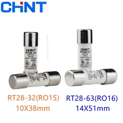 CHINT RT28-32 (RO15) 10X38 RT28-63 (RO16) 14X51 500V 2A 10A 16A 20A 25A 32A 40A 50A 63A Ceramic Fuse Link Fuse Fusible Core Kit