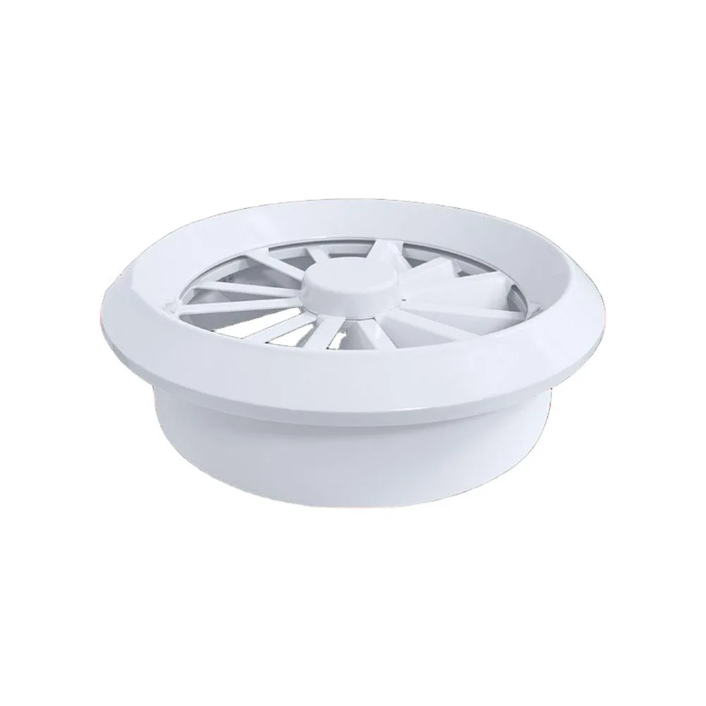 Adjustable Round Air Vent Cover ABS Plastic Rotating Diffuser Grill For HVAC System Commercial Large Space Ceiling Louver Soffit