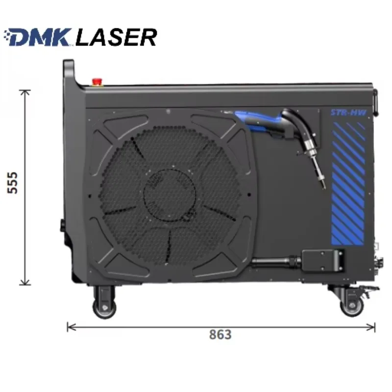 700W 공랭식 파이버 레이저 용접기 STR-HW200 휴대용 시스템 스테인리스 및 알루미늄 현장 수리