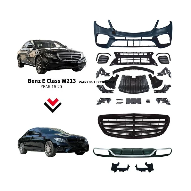 

Conversion Kit W213 Model Body Kit Front Bumper Grille for E Class 2016-2020 Years