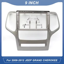 For 2008-2012 JEEP GRAND CHEROKEE (9 Inch) Car Radio Fascias Installation Dash Frame 2 Din Panel DVD Gps Mp5 Android Player Trim