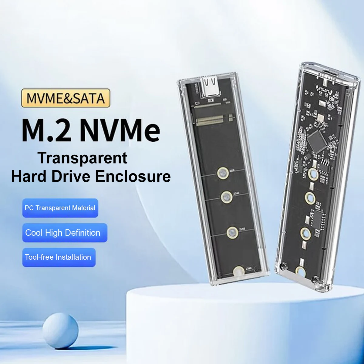 

Корпус USB3.0 M.2 SSD для мобильных устройств с поддержкой протокола NVME к твердому металлическом корпусу для внешнего жесткого диска Type-C, ноутбука, телефона, SSD