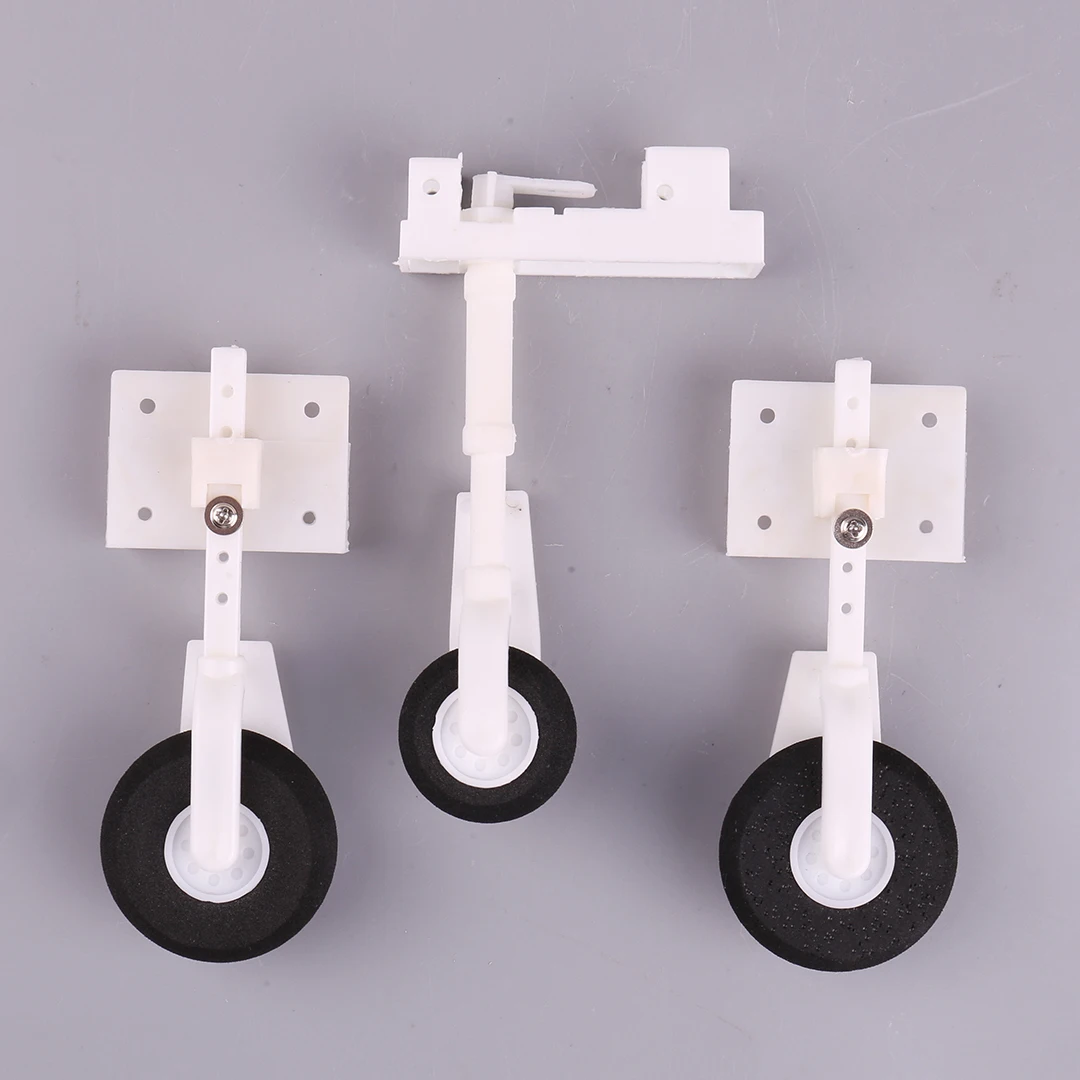 SU27 Assembly KT Board Nylon Landing Gear DIY Steering Wheel Landing Gears Undercarriage For FPV RC Fixed Wing Airplane Quadcopt