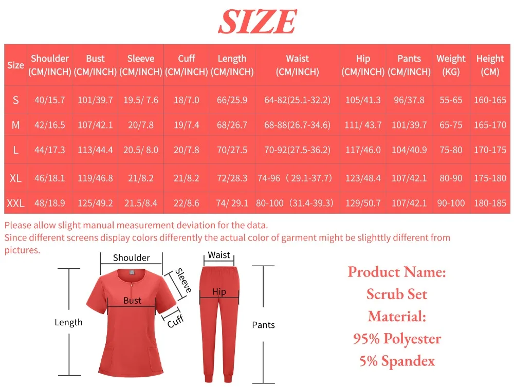 여성용 위킹 뷰티 살롱 작업복 신축성 있는 스크럽 반팔 의사복 수술실용