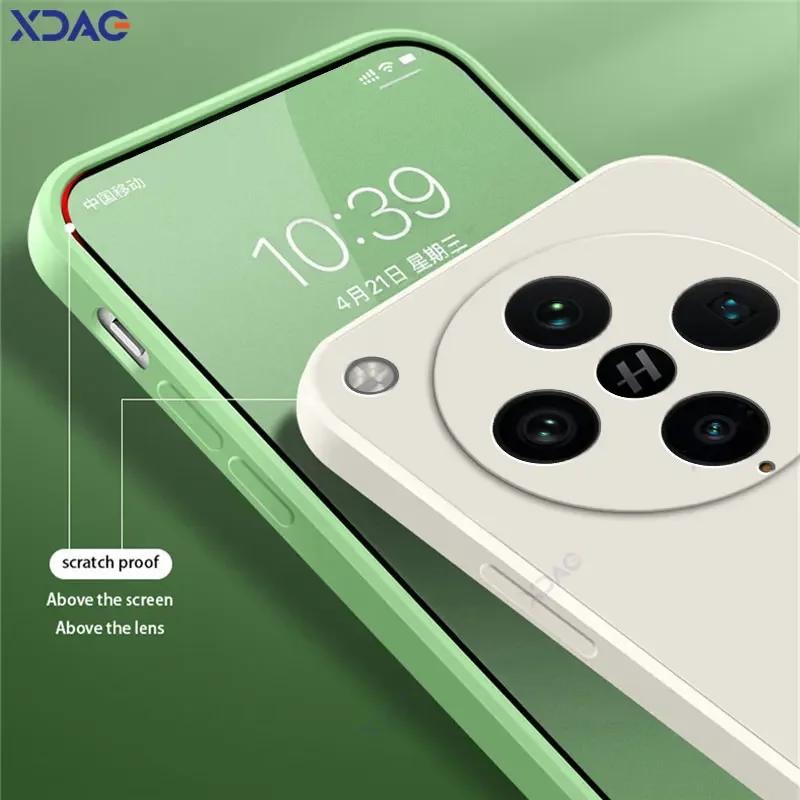 Original Cellphones Cases for OPPO Find X8 Pro 5G Luxury Square Liquid Silicone Back Cover FindX8Pro Double Liner Soft Coque Bag image 4