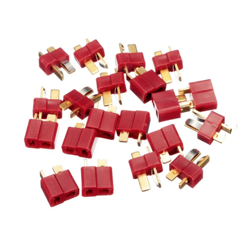 

50PCS (25sets) Male/Female Dean Connector T plug For ESC RC Lipo Battery Male & Female Style For RC LiPo Battery ESC