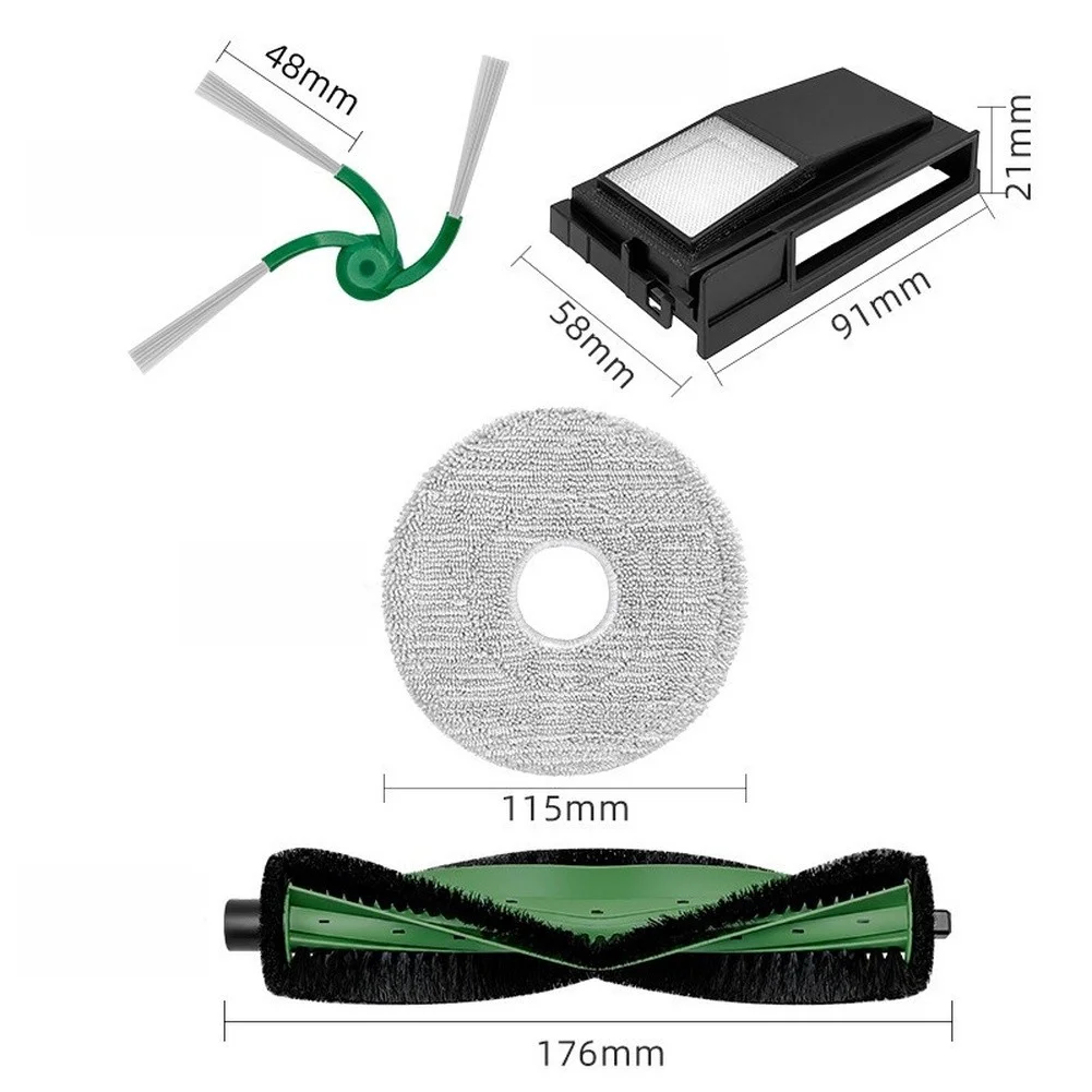 Roller Brush Set with Activated Carbon Filters Dust Bags Side Brushes for Roomba Plus 415X 415 515 575 516 576 For Combo