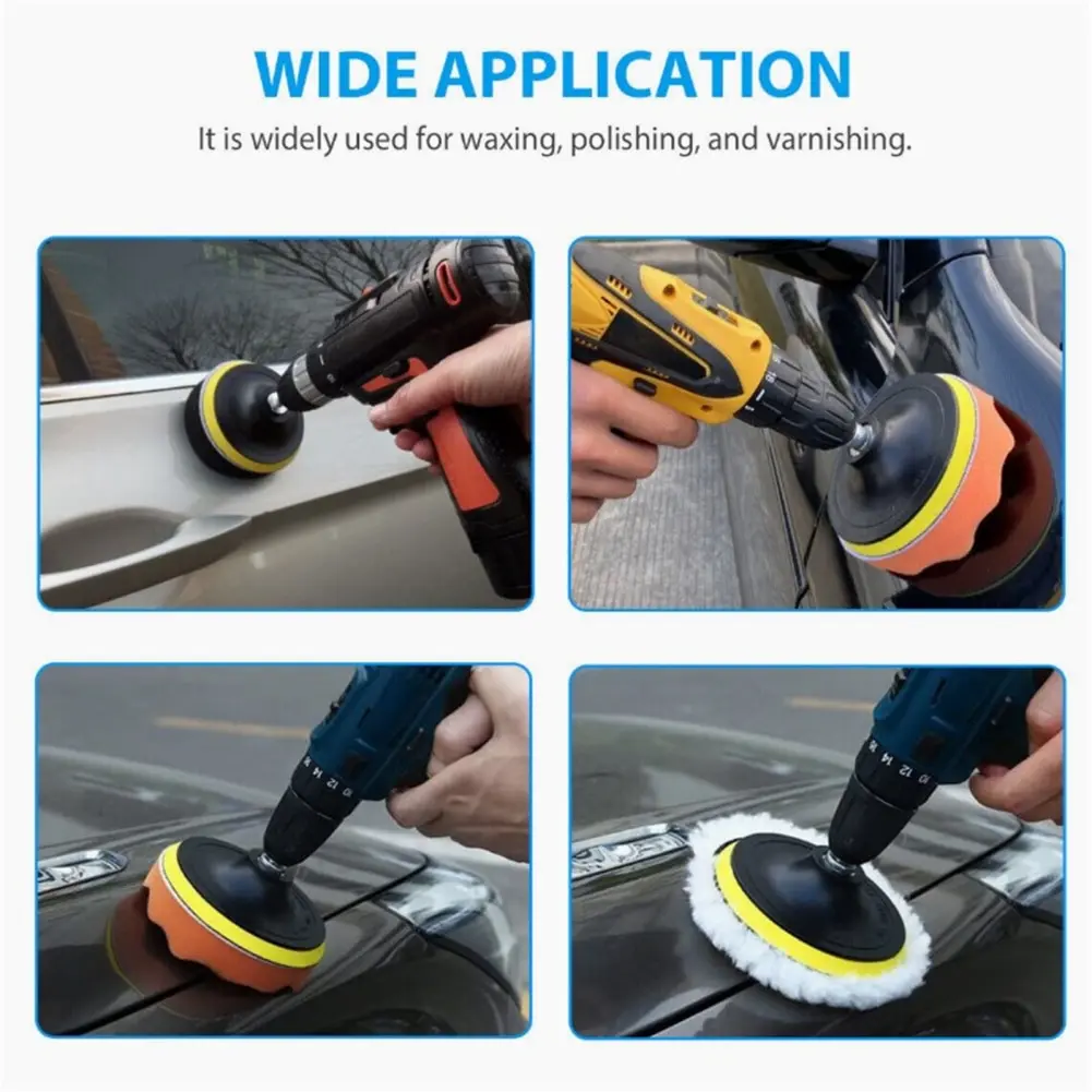 22pcs 3In/80 Mm Buffing Pads With Suction Cups Portable Self-adhesive Design Sponge Pads Power Tool Parts Accessories