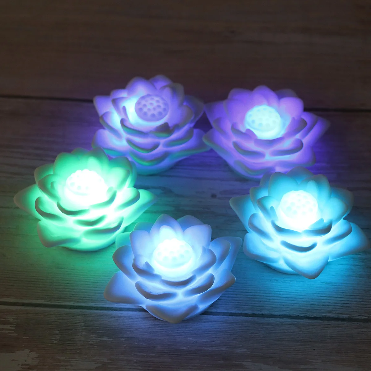 5 قطعة Led ضوء الليل Led أضواء ليلية اللون تغيير مصباح للمنزل ديكور حفل زفاف مهرجان هدية الإضاءة الزخرفية