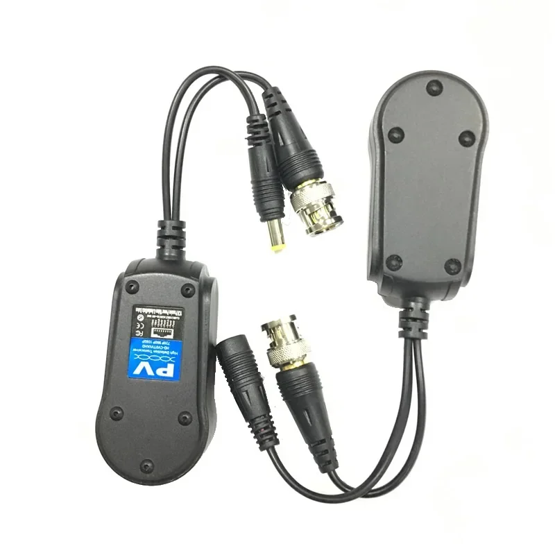 For 2MP 3MP 4MP CCTV Twisted BNC Passive Transceivers Cat5 UTP Video Balun IPC HD CVI/AHD/TVI 200M Range