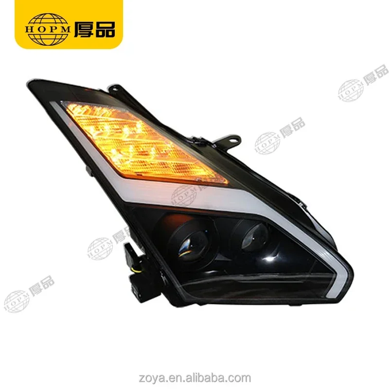 

Popular Hot sell Headlight Assembly Tuning Light Modified Automotive lighting Car Double Beam Light HID Version Horse Racing Tur