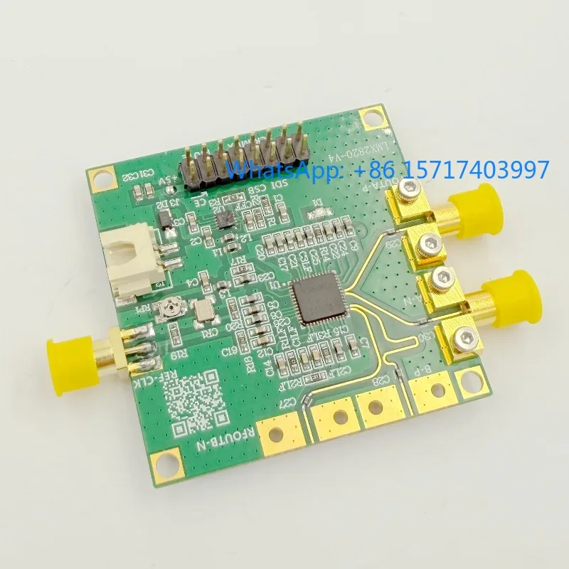 LMX2820 Evaluation Development Board High Frequency Matching  High Power Output Low Phase Noise Source
