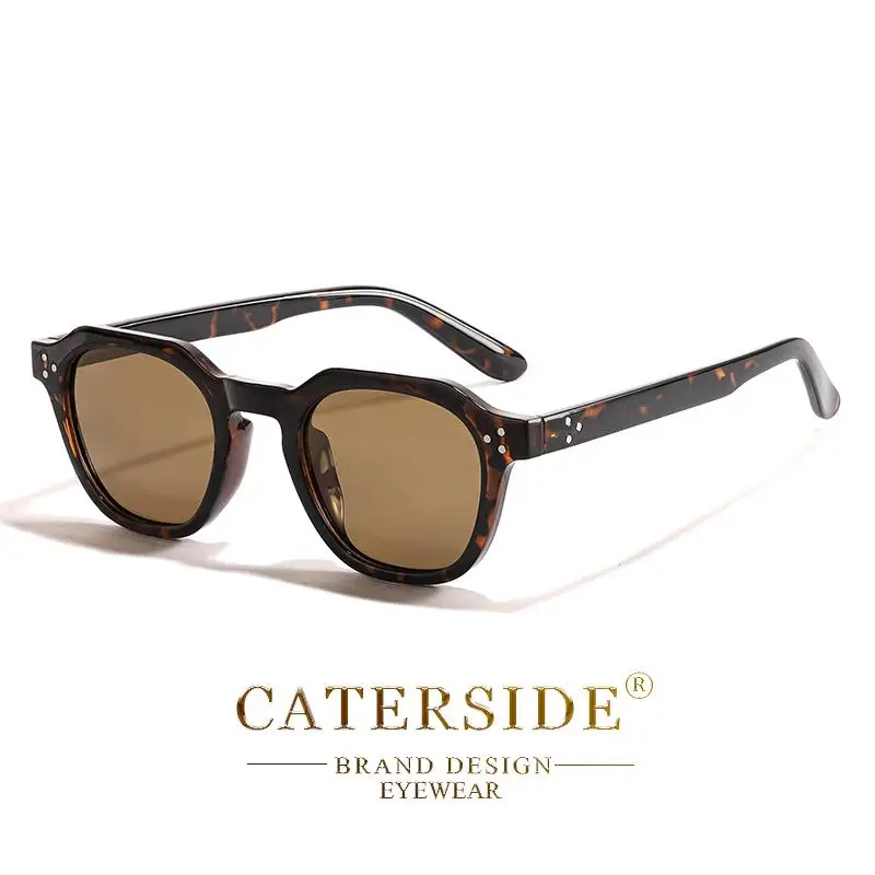 CATERSIDE Neue Modische Polarisierte Damen-Sonnenbrille mit Rundem Rahmen Farbige Sonnenbrillen für Herren Hochwertige Outdoor-Brillen für Partys und Reisen – Detail 12