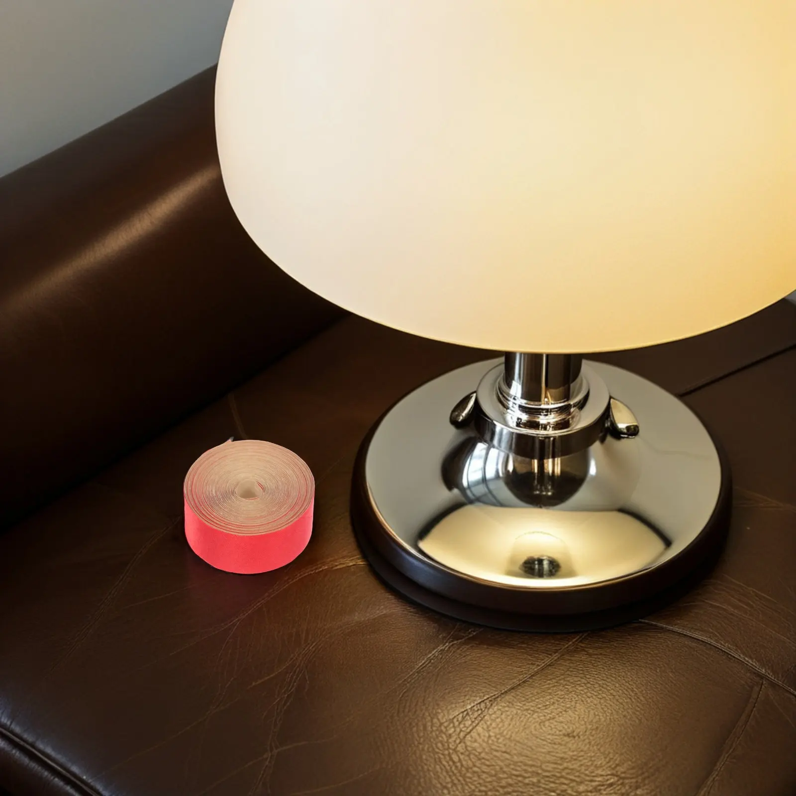 1 Roll Lampshade Edging Tape Red Self Adhesive Cloth Strip Lamp Shade Edge Repair Decorative Light Cover Trim DIY Lampshade Trim