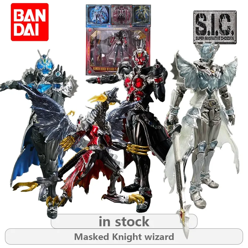 

BANDAI Original S.I.C.arena Series Kamen Rider WIZARD Unlimited Form Anime Action Figure Model Toys Movable Model Gifts Fo Boys