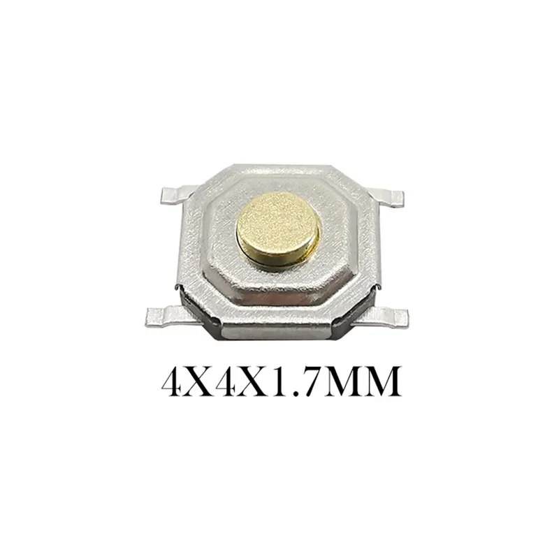 50Pcs 4*4mm SMD Tactile Tact Push Button 4Pin PCB Micro Switch 4x4x1.7/2/2.3/2.5/3/3.5/4.3mm Keys Button
