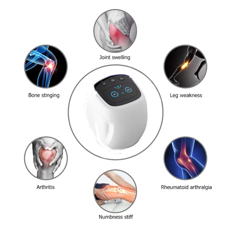 Laser Diode Knee Massager Hot Compress Elbow Legs Knee Dual Airbag Knee Massager for relief of swollen joints injuries