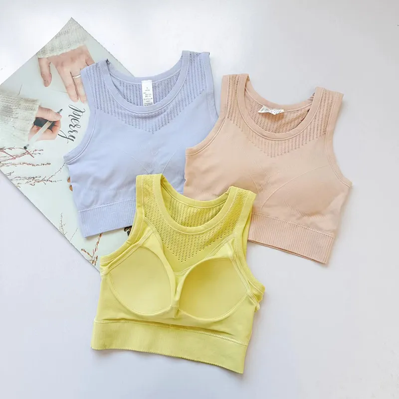 Seamless Hollow Out Sports Vest Women I Back Shockproof Breathable Gym Fitness Running Yoga Top