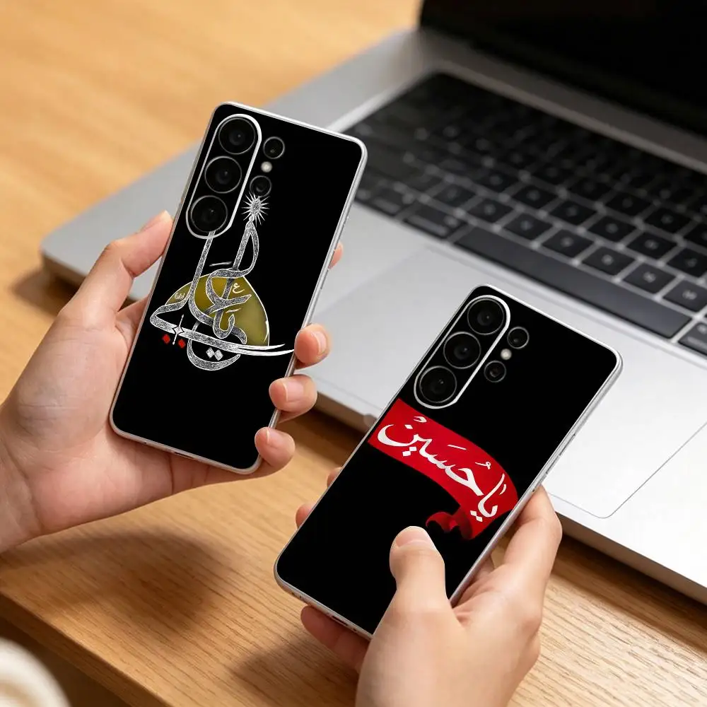 Religious Symbol I-Imam Hussain Shia Ali Transparent phone Case For Samsung S25,24,21,22,21,20,10,S9Ultra,Plus,Fe,Lite