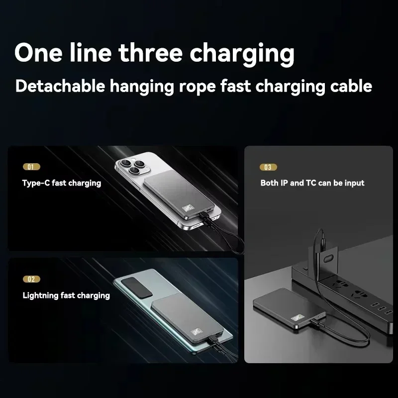 VIVO 500000mAh CCC Magnetic Wireless Power Bank PD22.5W Fast Charging Magsafe External Battery For IPhone17 Samsung Xiaomi view 6