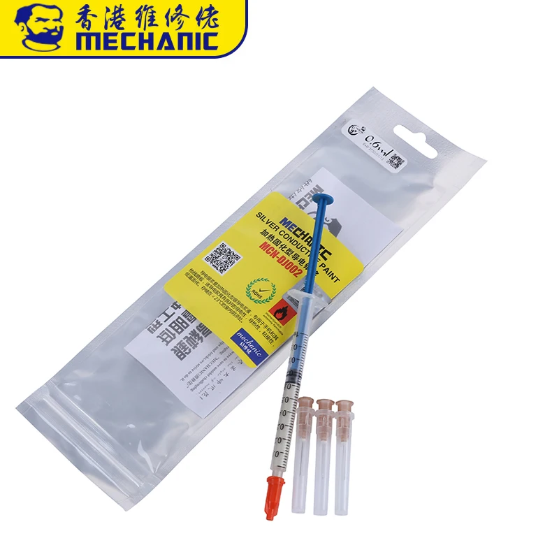 MECHANIC MCN-DJ002 Silver Conductive Paint Paste Wire Glue Electrically Conductive Glue Paste Adhesive Paint PCB Repair