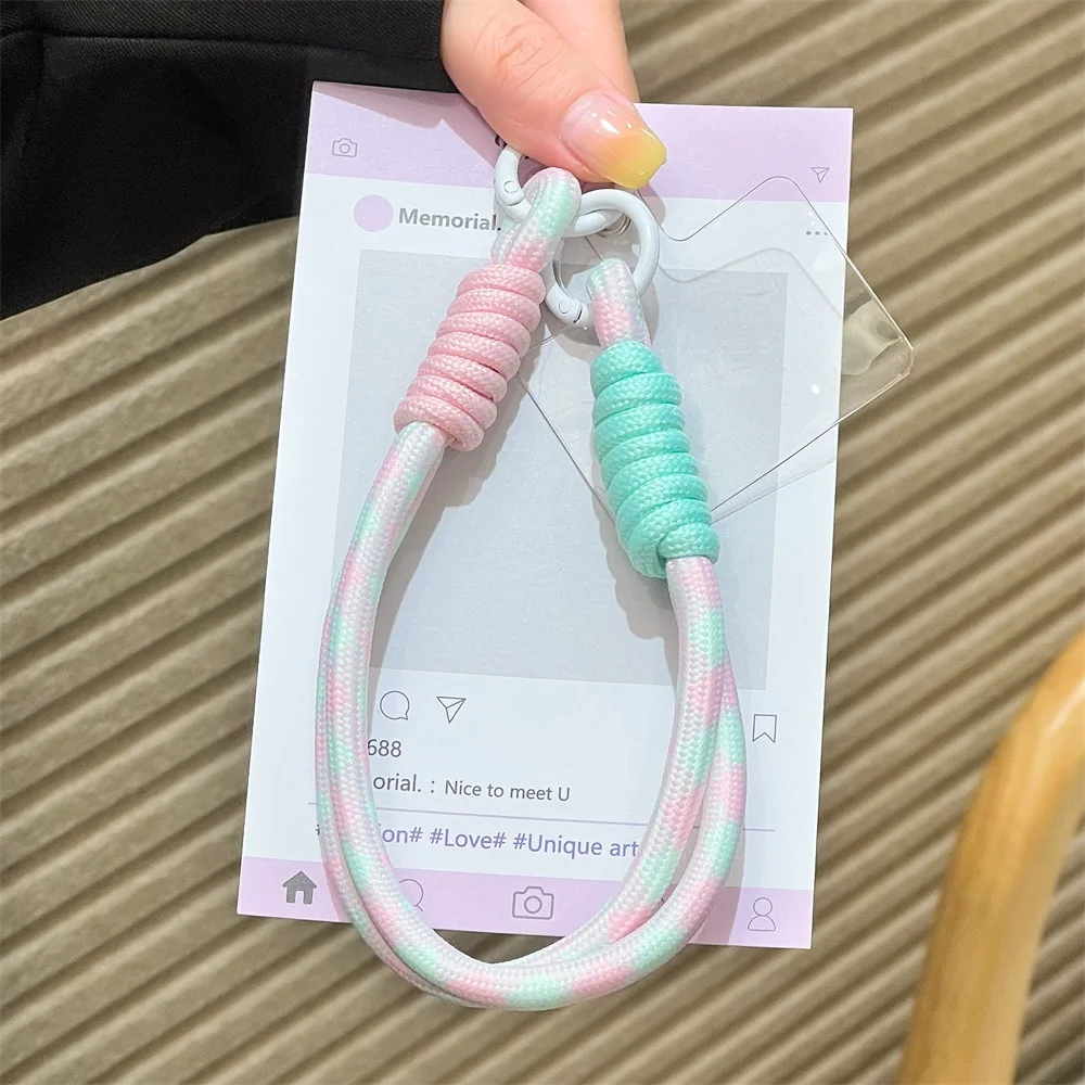For Mobile Phone Short Lanyard Universal Colorful Hand Wrist Strap Rope For Cell Phone Case Accessories Anti Loss Keychain view 4